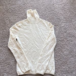 Charter club cashmere turtleneck sweater cream size S